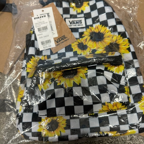 Vans Sunflower Checkered Backpack - Picture 1 of 3